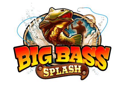 Big Bass Splash logo artwork with the fisherman mascot and bass fish character surrounded by a turquoise water splash beneath a desert canyon